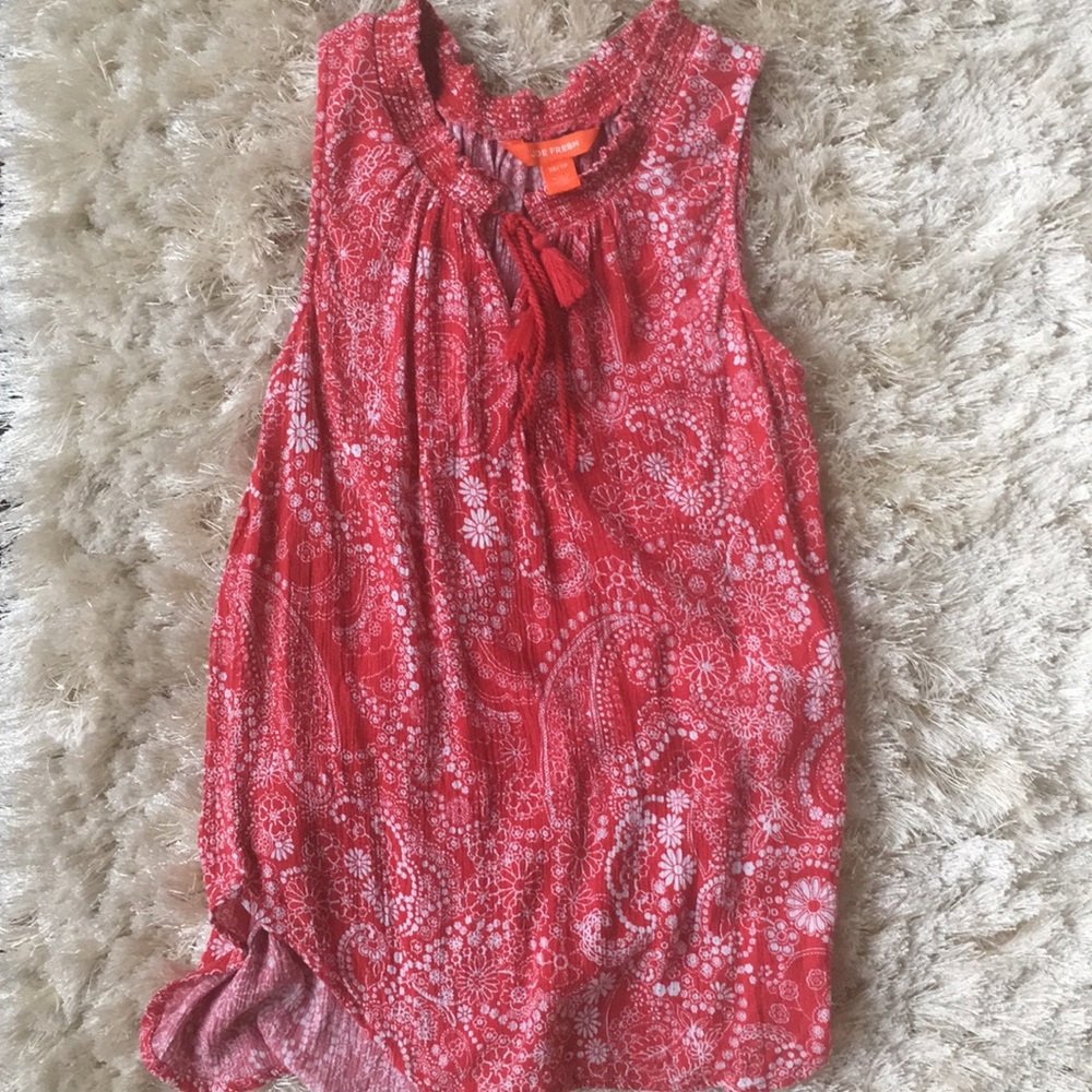 Joe Fresh Red and White Woman’s Tank Top